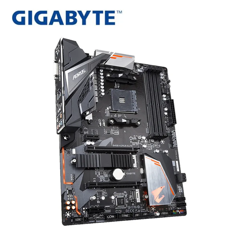 Excellent For Gigabyte GA-B450 AORUS ELITE Original NEW Motherboard AMD Socket LGA 1151 DDR4 USB3.0 SATA3.0 DVI+HDMI 3