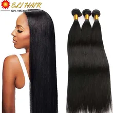 8″-26″ Top 8A Brazililan Straight Hair With Free Closure And Bang 3Bundles Lot Mink Brazilian Virgin Human Hair Extension 300g