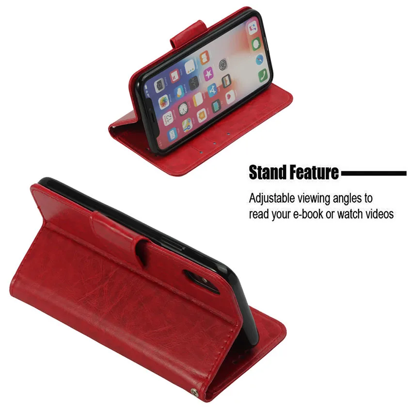Wallet Bag Phone Case for iPhone X 6 7 8 Plus PU Leather Flip Case Stand Cover for iPhone 5 5E 6s Case Funda (46)
