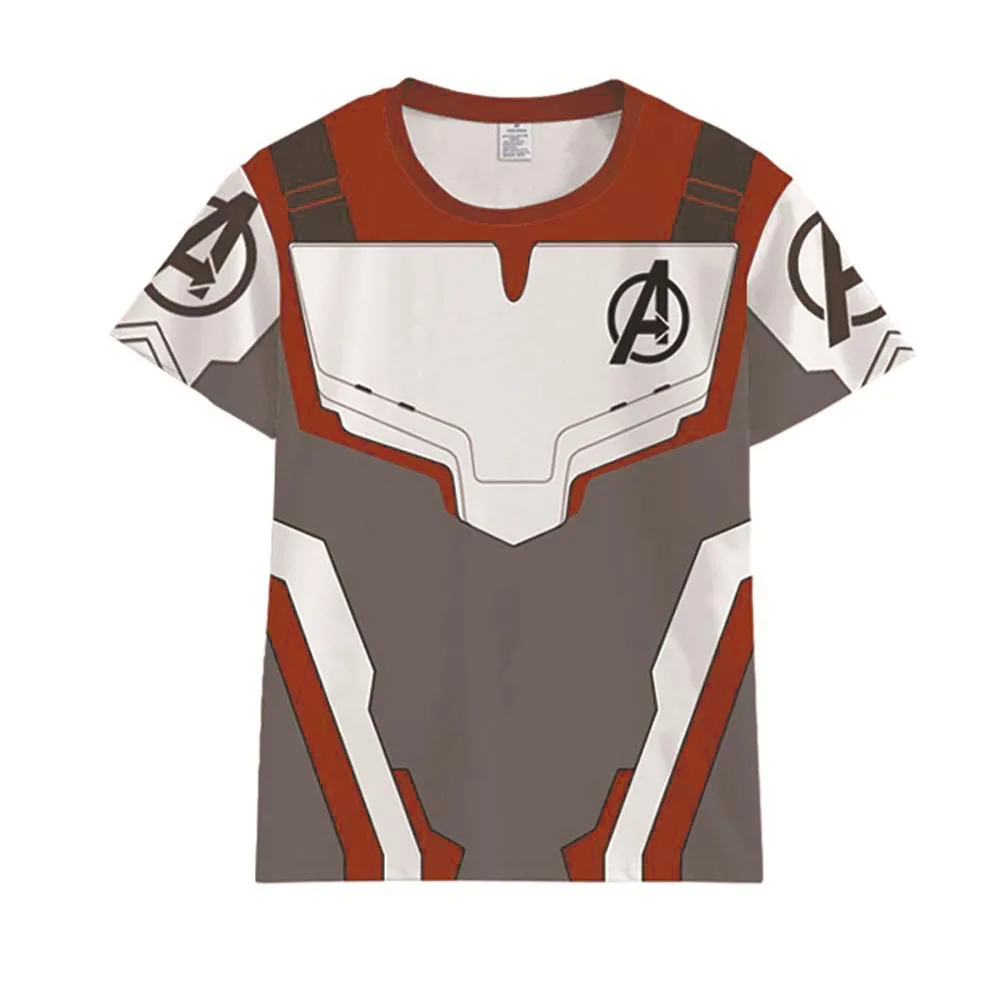 Avengers Endgame Quantum Realm Jacket T-Shirt Cosplay Adult Zip-up Jacket Without Hood Advanced Sweatshirt Avengers Uniform