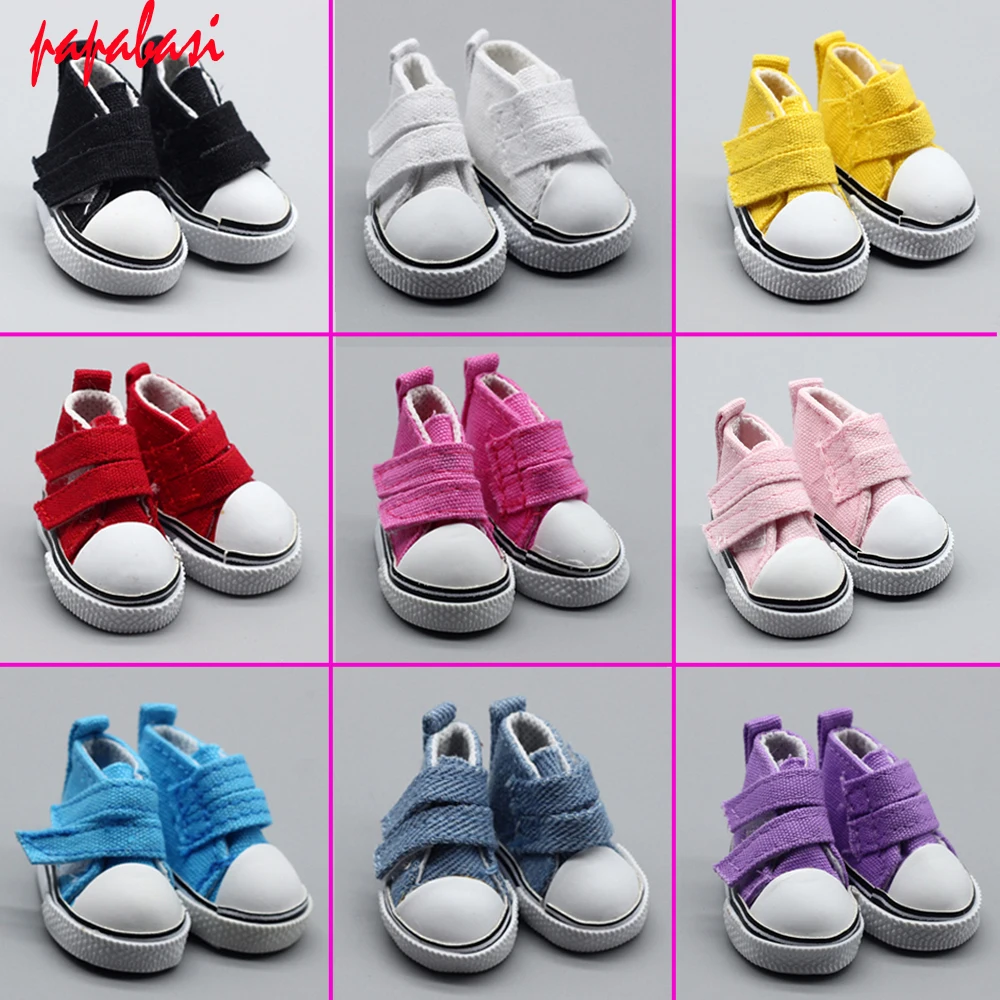 5cm Canvas Jean Doll Shoes For Mini Toy Shoes Bjd Doll Shoes for