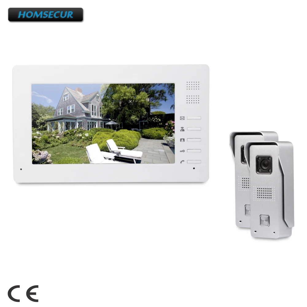 

HOMSECUR 7inch Video Security Door Phone with Intra-monitor Audio Intercom for Apartment XC002+XM706