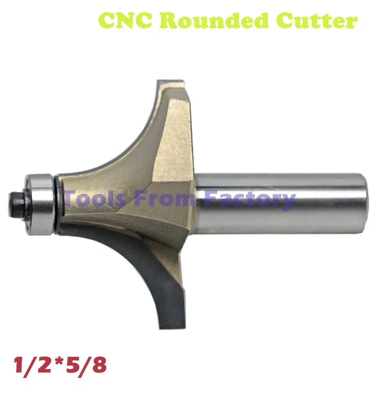 

1pc woodworking cutter CNC Rounded cutter CNC Router Bits trimmer cutter 1 / 2 wood Shank gongs cutte YJD1/2*5/8r