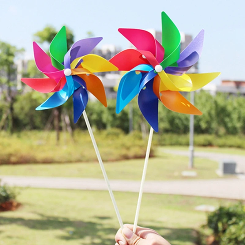 

Garden Yard Party Camping Windmill Wind Spinner nament ation Kids Toy New