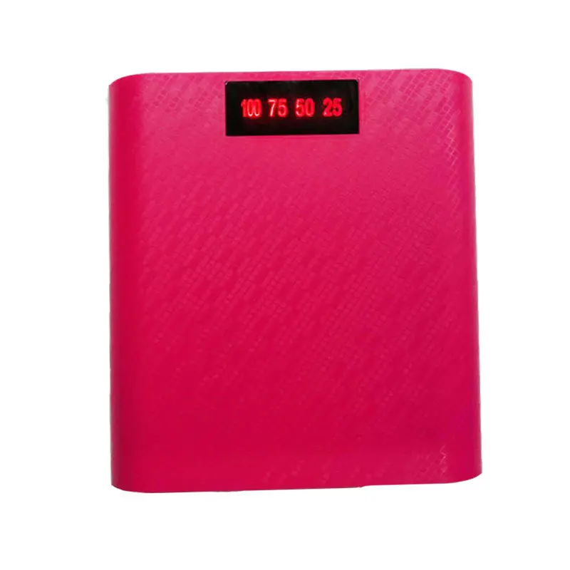 Цифровой светодиодный блок питания 5 В, сделай сам, один USB, 4x18650, чехол для аккумулятора, зарядка, источник питания, внешний аккумулятор, чехол для зарядного устройства, внешний аккумулятор - Цвет: Red No Battery
