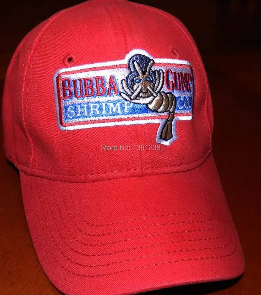 Bubba Gump креветка ко шляпа бегать Форрест фильм веер костюм Красная Кепка