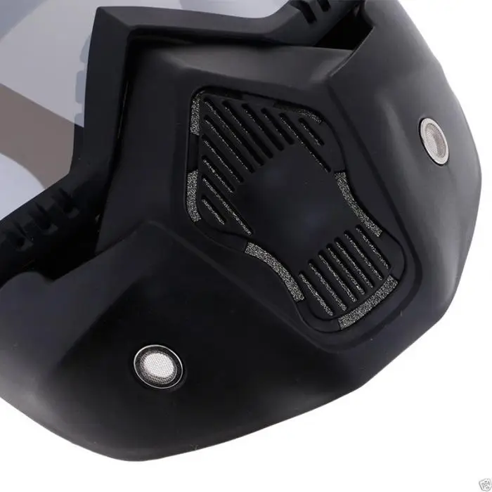 Мотоциклетный шлем мотокросс модульная маска съемный фильтр рот очки VS998