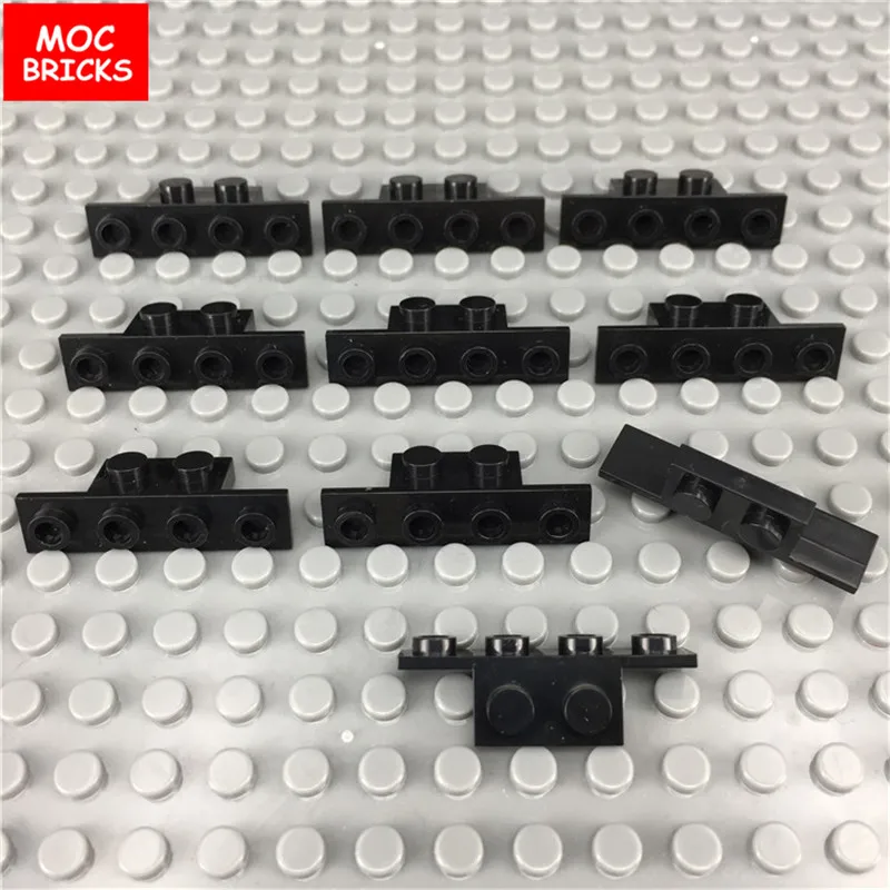 10 шт./лот кубики Moc черный и светло серый кронштейн 1X2 1X4 подходит с 2436 DIY обучающие