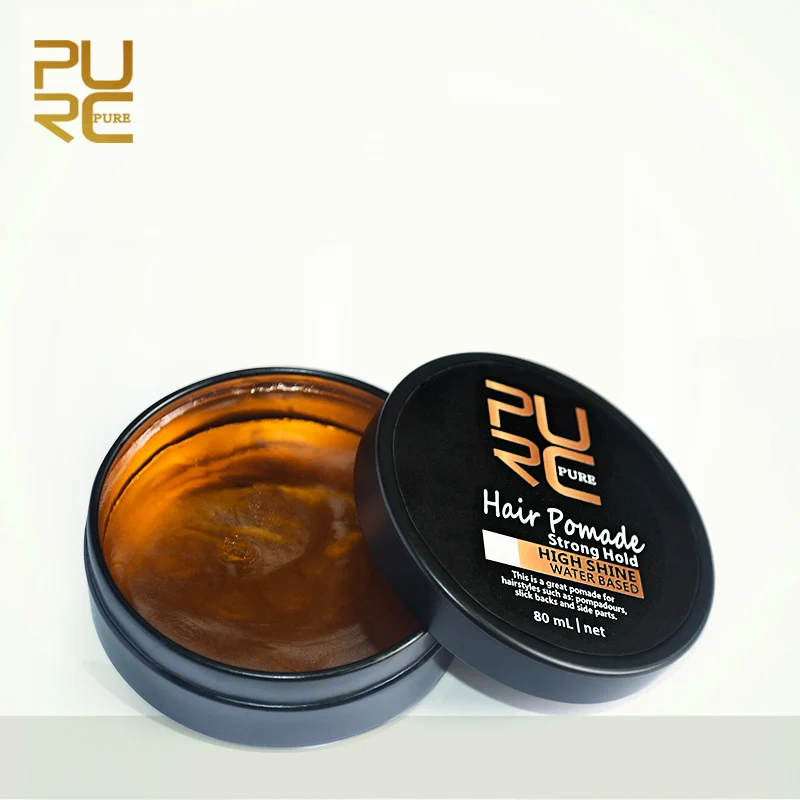 

PURC 80ml Refreshing Smell Retro Styling Hair Pomades Strong Hold High Shine Natural Look Hair Wax For Hair Styling Products