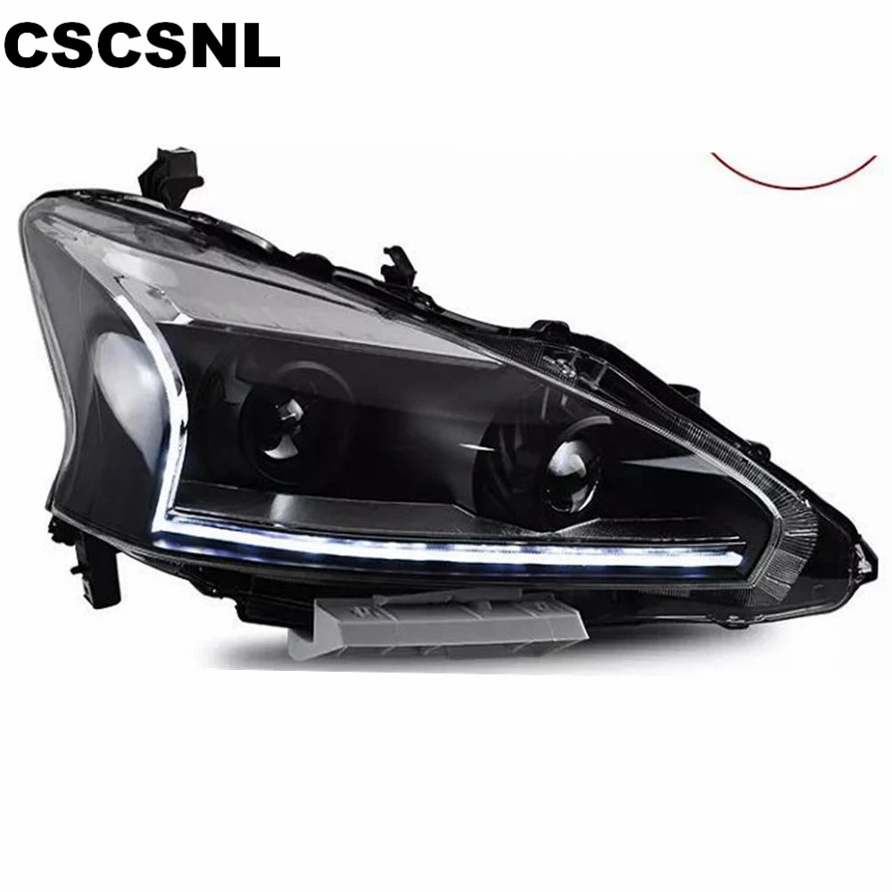 Стайлинг автомобиля фары для Nissan Teana Altima светодиодный фары 2013- DRL Hid вариант головной лампы Ангел глаз луч аксессуары