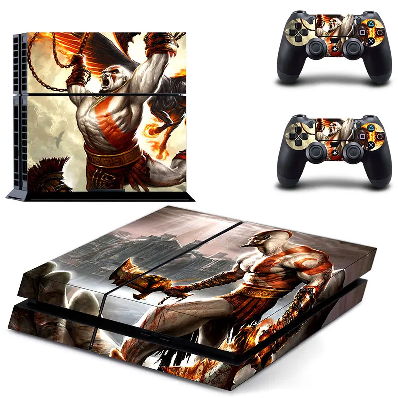 God of War & Machine Play Station 4 ps4 наклейка для кожи Sony наклейки консоль и 2 контроллера Скины