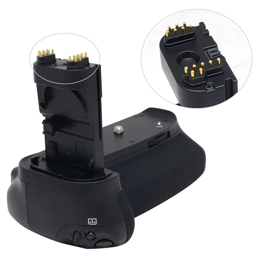Mcoplus BG-70D Vertical Battery Grip Holder with 2x LP-E6 Battery For Canon EOS 70D 80D DSLR Camera as BG-E14 Meike MK-70D