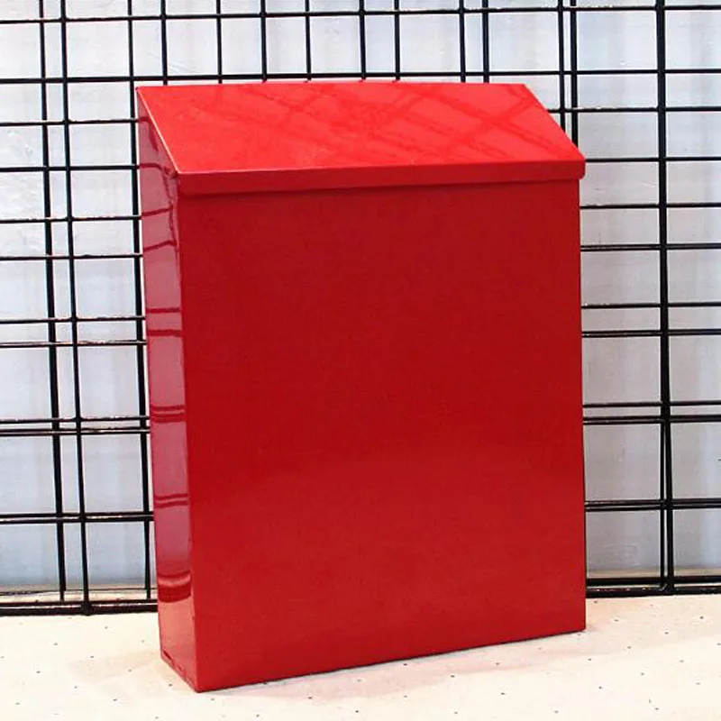 Водонепроницаемый наружный металлический почтовый ящик для писем настенный запираемый 2 ключа почтовый ящик - Цвет: 18