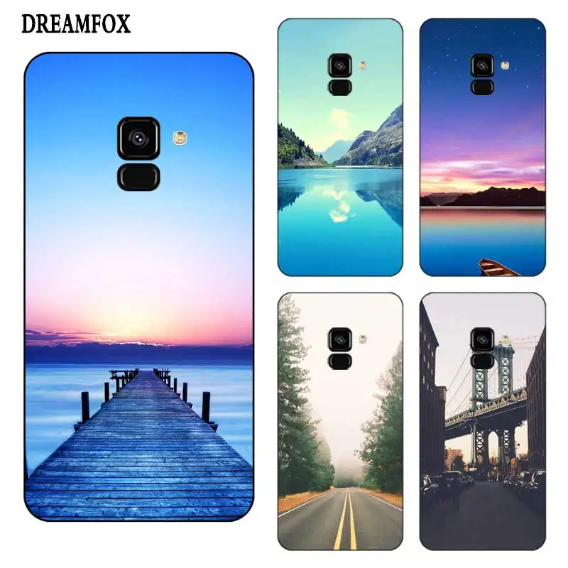 N265 красивые пейзажи Черный силиконовый чехол для Samsung Galaxy J2 J3 J4 J5 J6 J7 J8 Pro Plus Prime 2018