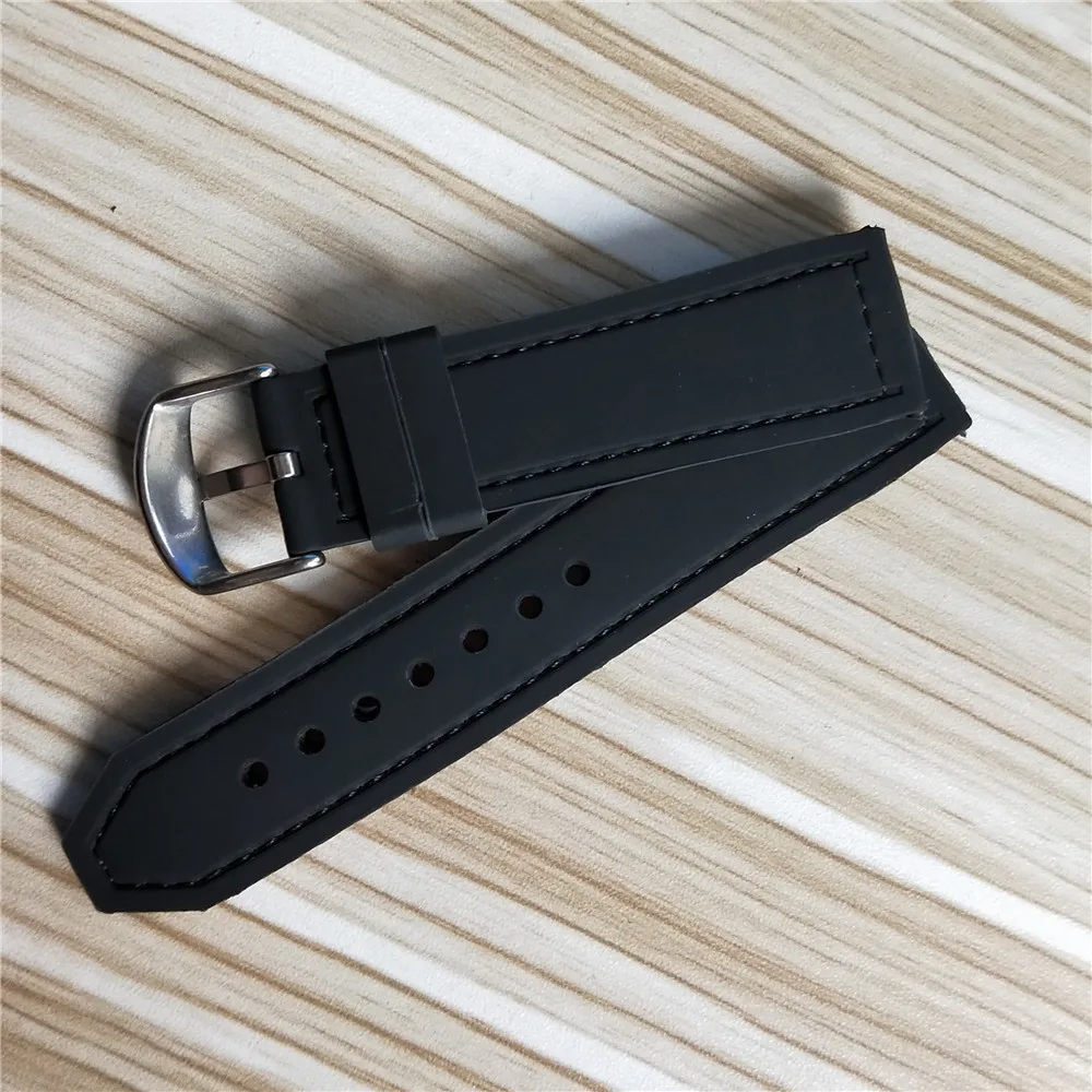 Benyar Ремешки для наручных часов ремешок 22 мм Универсальный кожаный силиконовый ремешок Браслет
