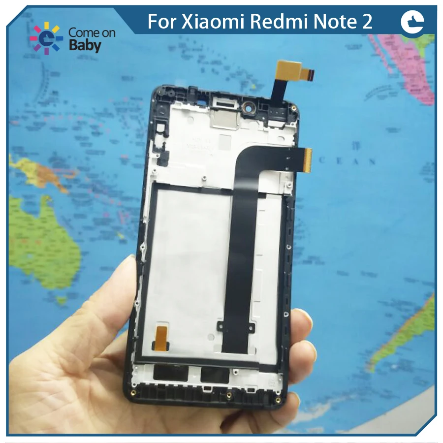 Для Xiaomi Hongmi Note 2 Redmi Note2 ЖК экран + сенсорный оригинальный дигитайзер с рамкой 5