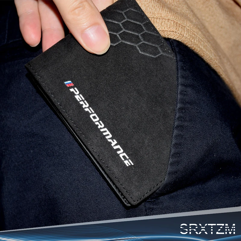 SRXTZM мужской бумажник для автомобиля, водительские права, сумка для кредитных карт, сумка для BMW M X5 E90 E60 F30 F10 F15 E63 E64 E65 E86 Универсальная