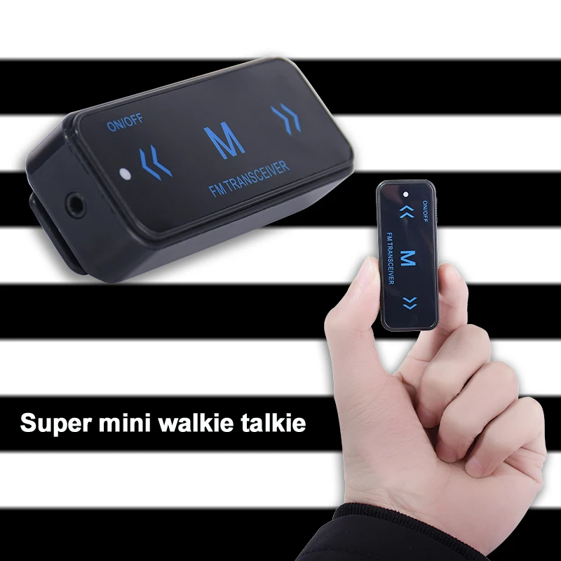 YONGSU Mini Professional Walkie Talkie 0.5W UHF 400-480MHz PTT Portable Ultra-Slim Two Way Radio Interphone With Headset 2PCS