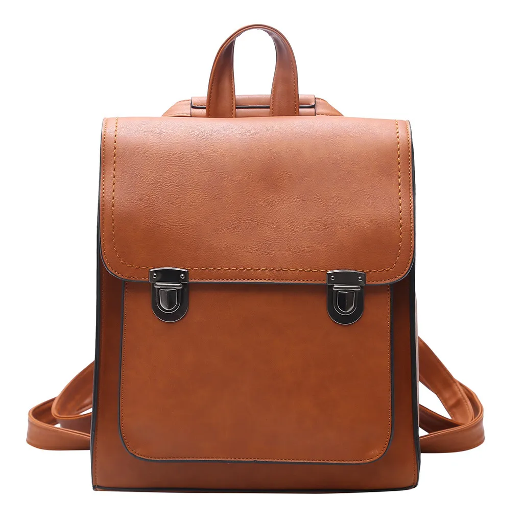 OCARDIAN, модная, оксфордская сумка для женщин, однотонная, многофункциональная, Студенческая, дорожная сумка, уличная, простая, сумка на молнии, рюкзак J24 - Цвет: Brown