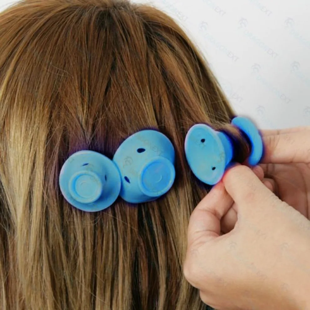 10 шт. мини очаровательный, в форме гриба прическа волосы ролик DIY силиконовые для женщин спящие волосы бигуди для девочек красота укладки