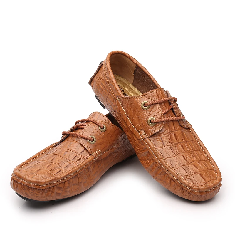 

36-47 Designer Shoes Male Genuine Leather Shoes Flats Slip on Lofers Moccasins Men Casual Shoes Adult Men Footwear