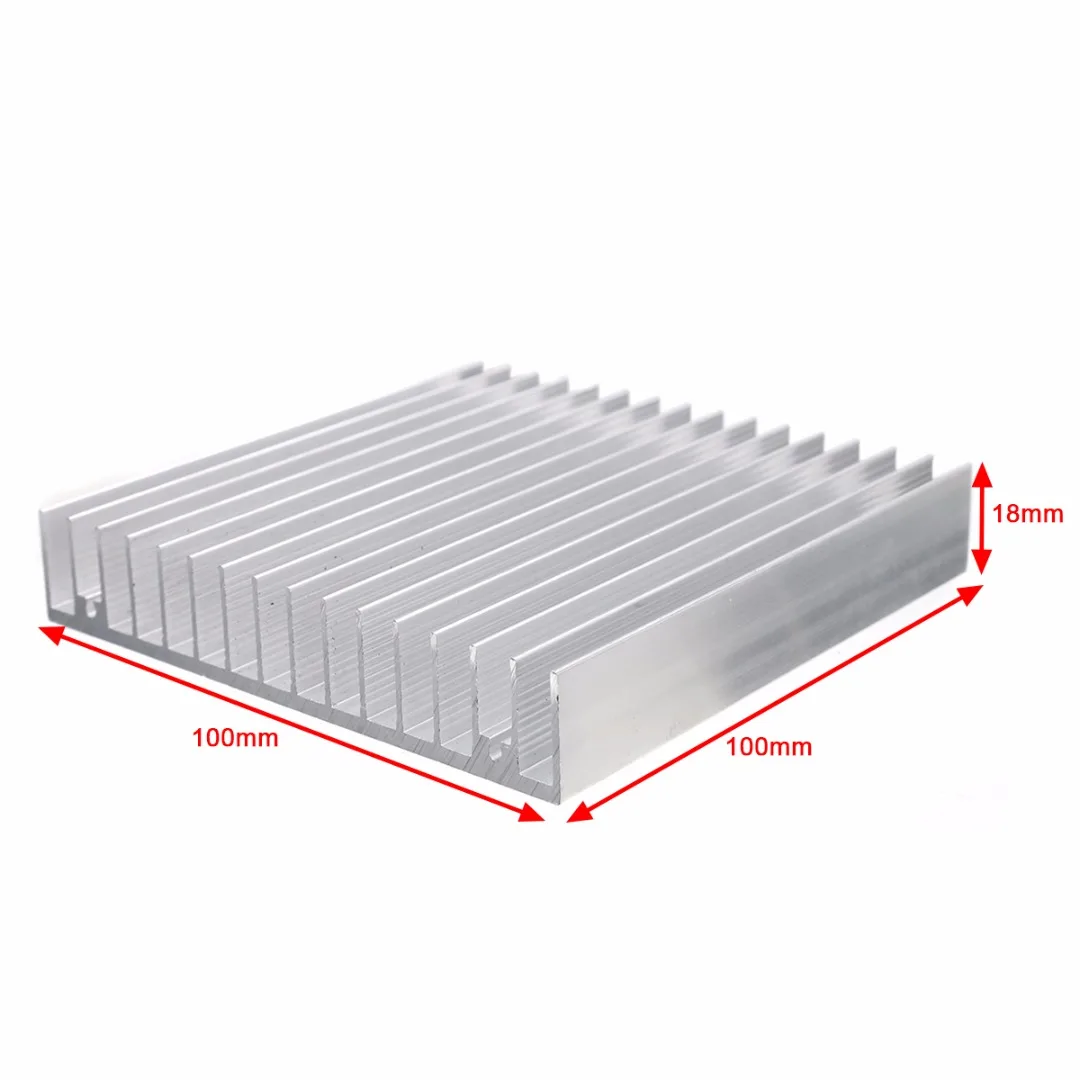 Radiator Module 100x100x18mm Aluminum Heat Sink IC Radiator Cooler Cooling Fin Radiator for CPU LED Power Active Component
