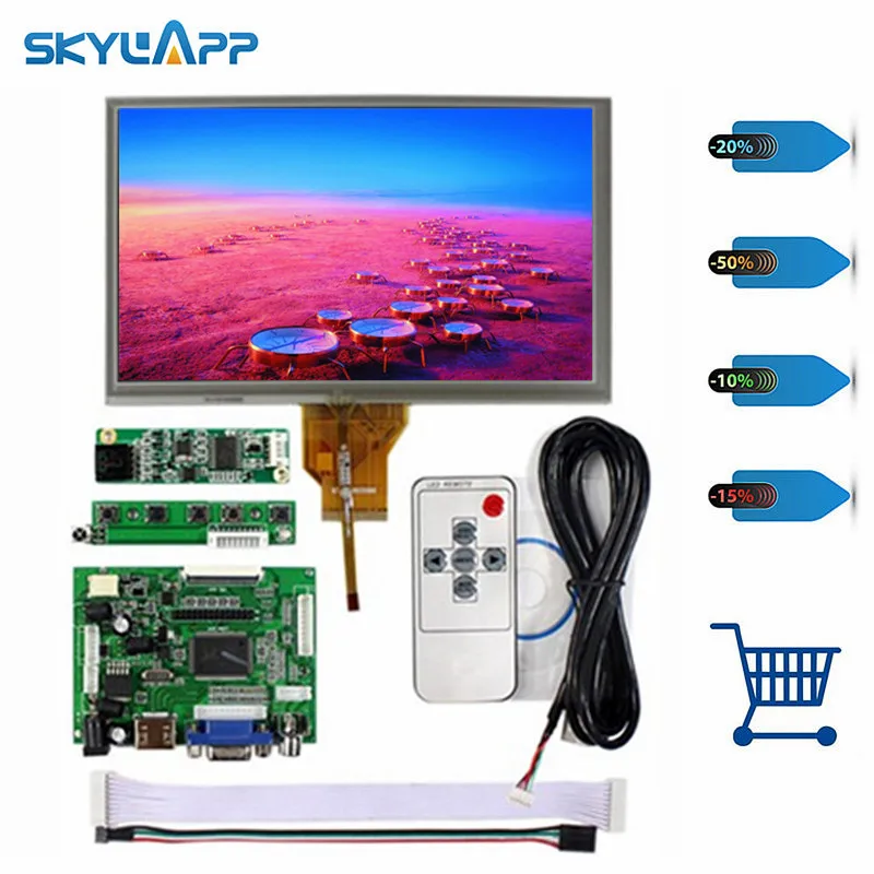 Skylarpu 7''inch for INNOLUX Raspberry Pi LCD Touch Screen Display TFT Monitor for AT070TN92 LCD Kit HDMI VGA Input Driver Board