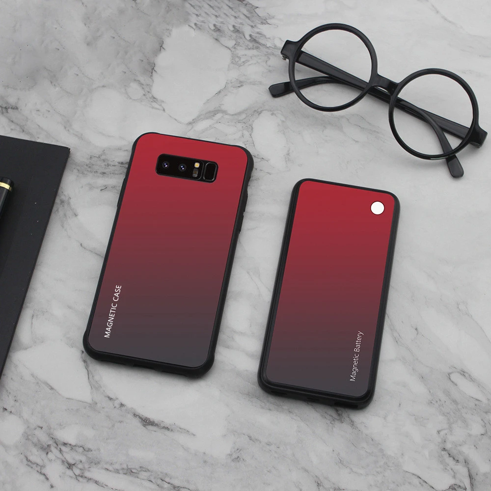 

5000mAh Power Bank Battery Charger Case For Samsung Galaxy S10 Plus S10e s8 s9 note8 note9 Backup Wireless Magnetic Back Clip