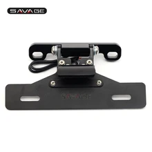 Держатель номерного знака светодиодный свет для SUZUKI GSX1300R HAYABUSA 2008- Аксессуары для мотоциклов хвост аккуратные предохранительный нейтрализатор