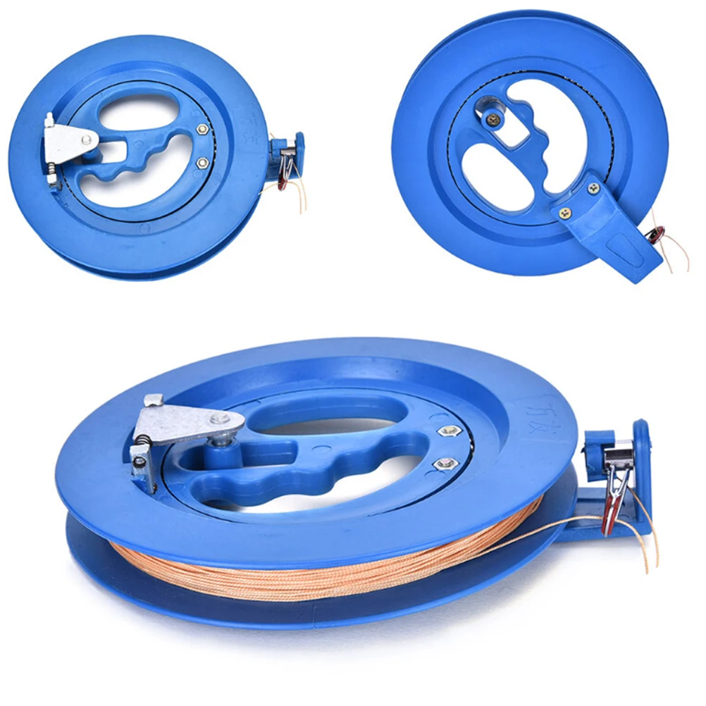 

1Pcs Plastic Polyester Beach Kite Wheel Winder Ballbearing Reel Grip Handle Tool 100M Flying String Line 15.5cm Diameter