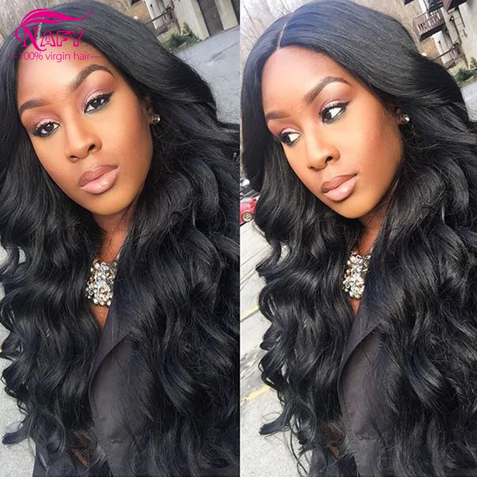 

NAFY Hair 4 Bundles Brazilian Body Wave Wet And Wavy Virgin Brazilian Hair 8a Grade Virgin Unprocessed Human Hair Bundles