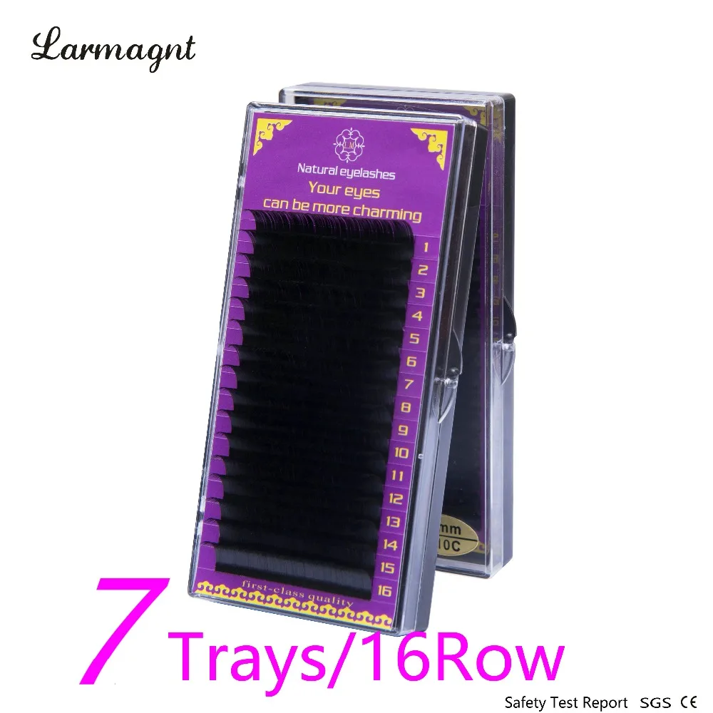 

7pcs Thickness Curl:J/B/C/D 7-15mm Mink Eyelash Extension Eyelashes Fake Eyelashes free shipping