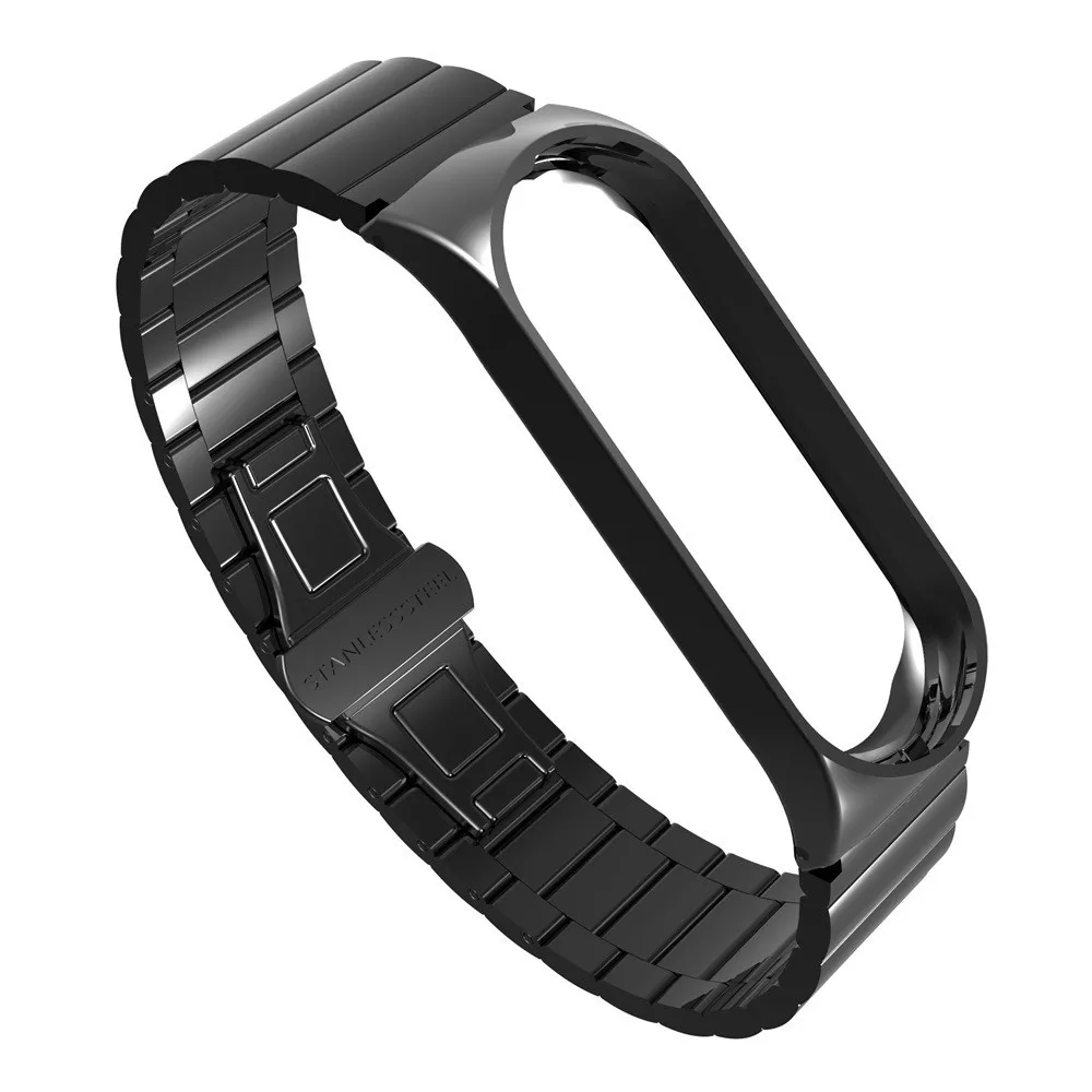 Браслет Mi Band 4 металлический роскошный браслет из нержавеющей стали ремешок для