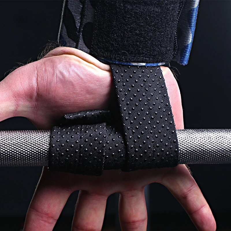 خريج أشرطة رفع الأثقال سحب الطاقة اللياقة البدنية المعصم قبضة قوة التوتر رفع الاثقال واحدة قضيب سحب المنبثقة واقية قفازات