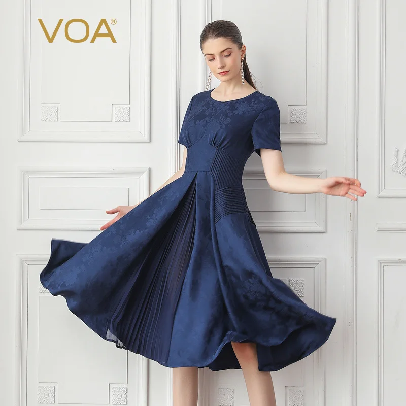 VOA Hoge Taille Tuniek Midi Zijden Jurk Elegant vestidos sukienki Jurken Robe femme elbise Kleding Jurken sukienka Luxe A983 VOA Hoge Taille Tuniek Midi Zijden Jurk Elegant vestidos sukienki Jurken Robe femme elbise Kleding Jurken sukienka Luxe A983