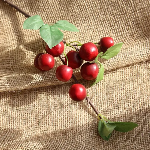 5PCS Artificial Apple Tree Simulation Foam Apple Tree Branch Fruit