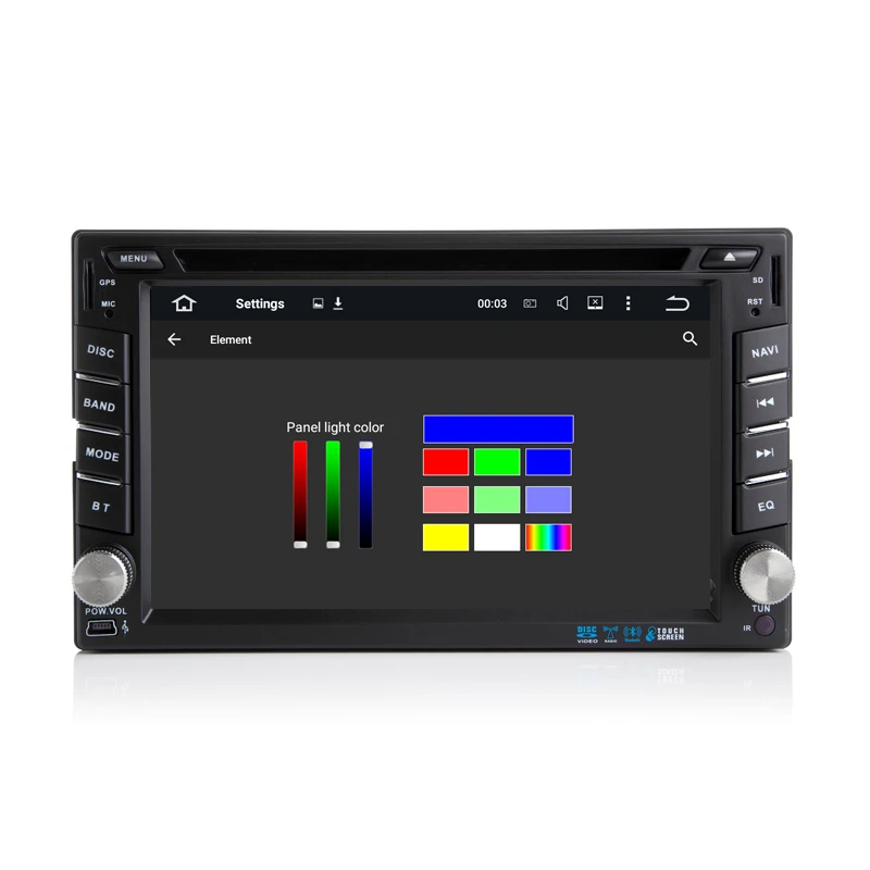Cheap IPS 6.2" 4G+32G Android 8.0 Universal Car DVD Audio Stereo GPS Navigation Double 2 Din 1024*600 HD Head Unit Multimedia Player 2