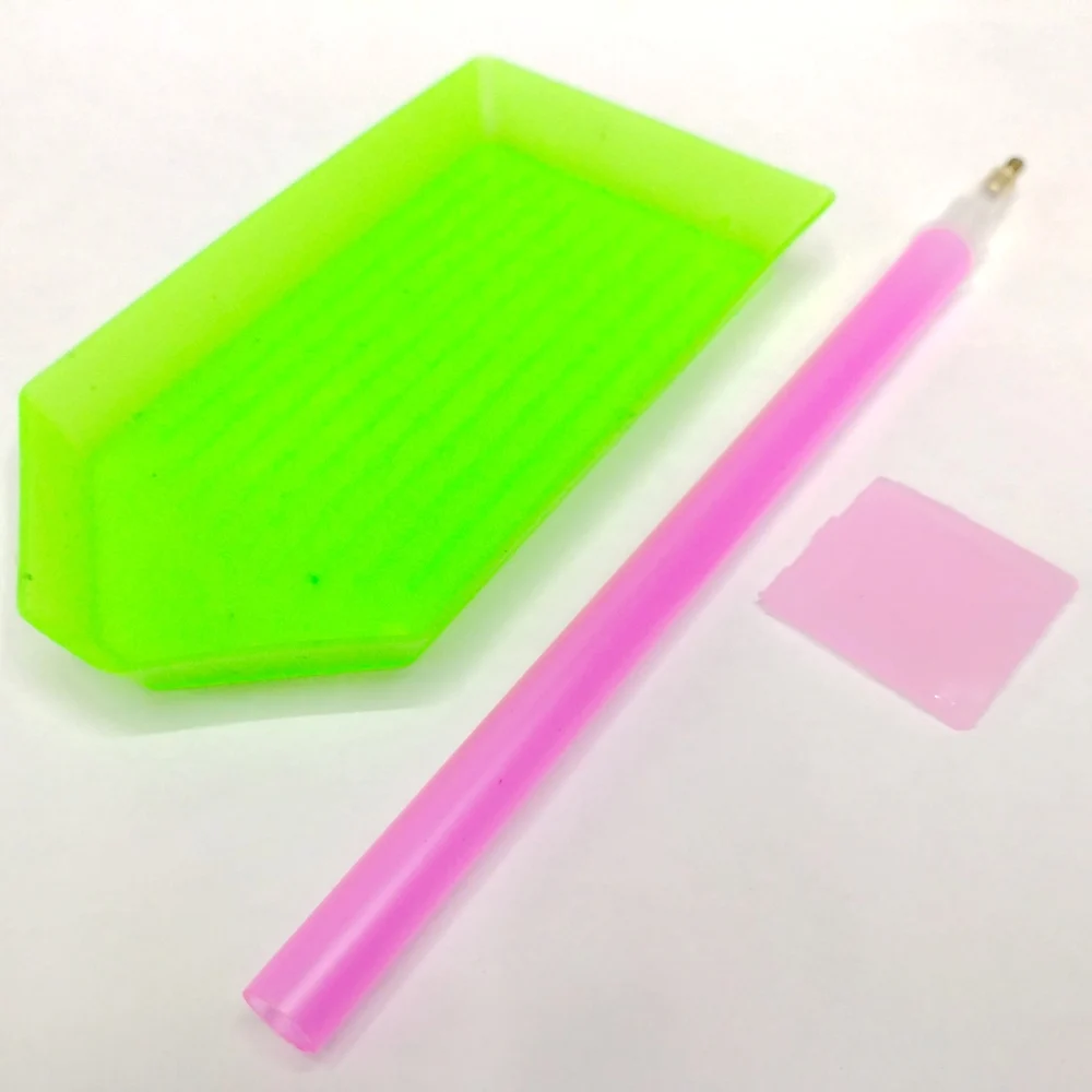 

New Nails Art Rhinestones Picker Plate + Stones Dotting Pen + Diamonds Picker Gel Cube Handy DIY Chatons Picking Tools 3pcs/set