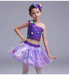 Детская защиту окружающей среды одежда сценический костюм Подиум костюм пластиковый мешок для девочек модный показ платье принцессы