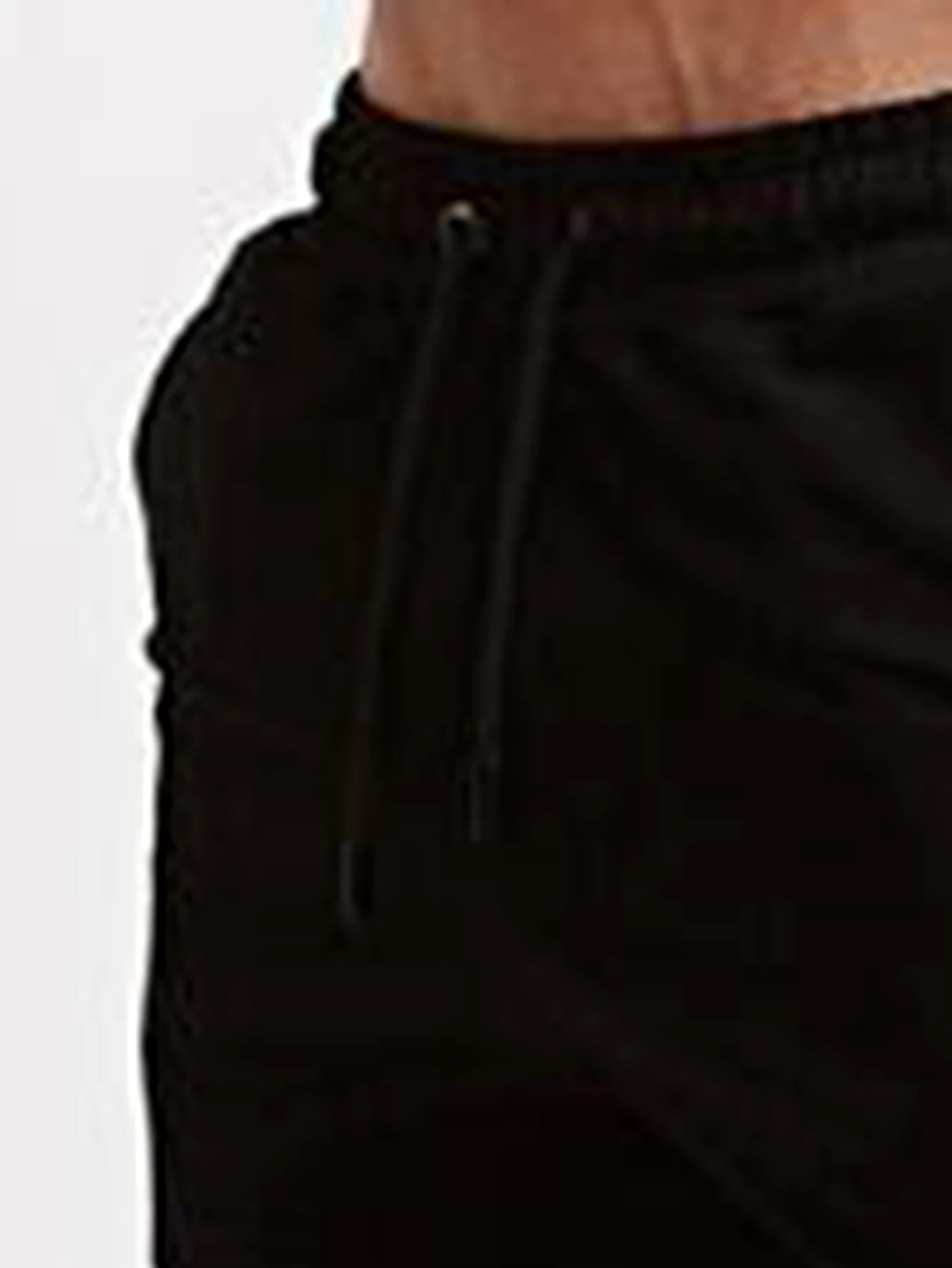 90% OFF Men's New Fashion Casual Solid Color Pocket Cinchette Sweatpants Shorts