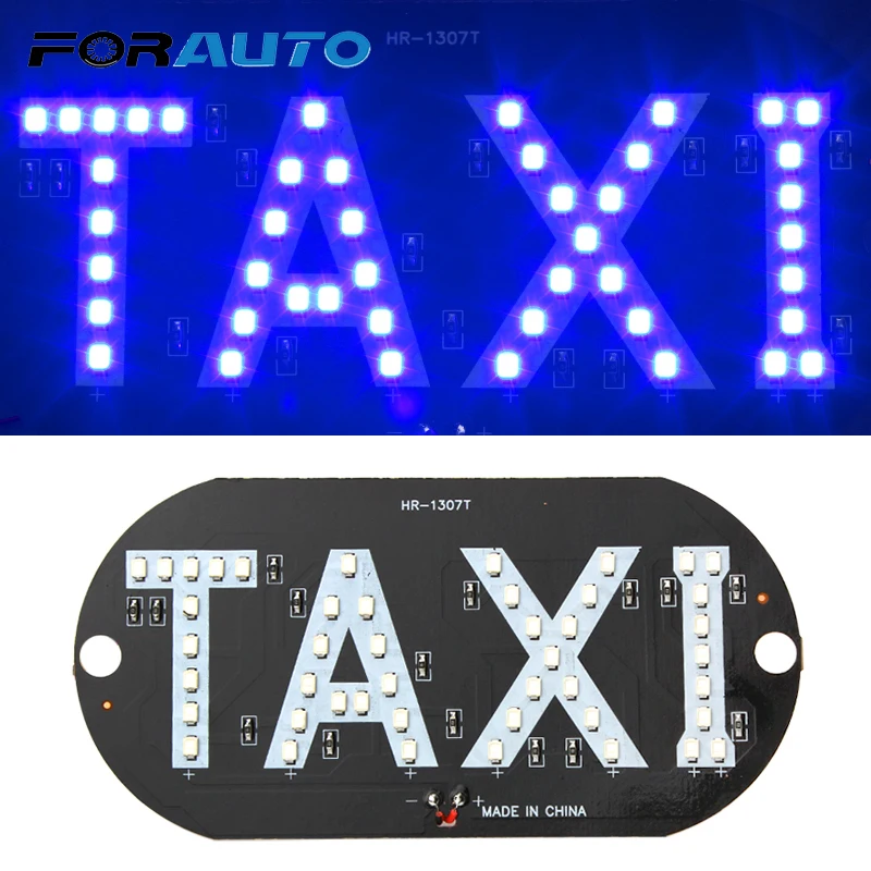 

FORAUTO Cab indicator lamp Taxi LED Car Windscreen Car-styling Sign Blue LED DC12V Windshield Taxi Light
