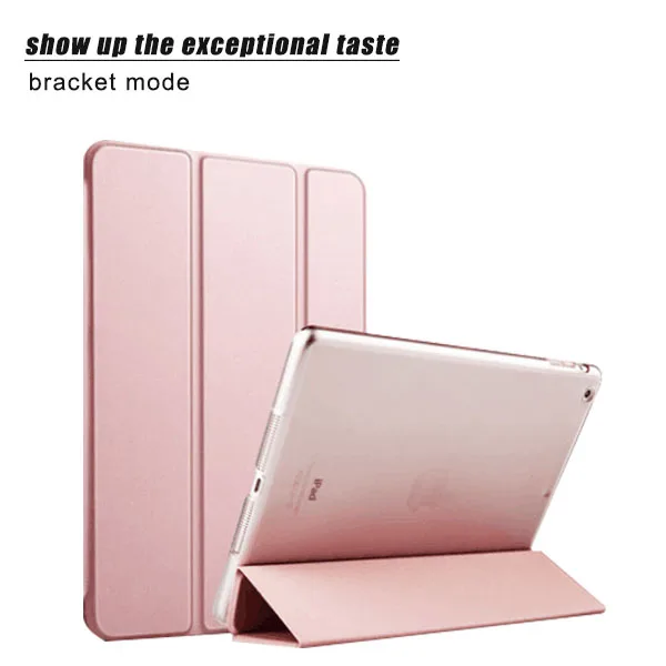 Ультратонкий смарт-чехол из шелковой кожи для Apple i Pad 2 3 4 5 Air1 6 Air Mini 1 Pro 9 7 чехлы с
