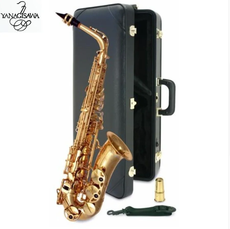 

100% Original Yanagisawa A-992 Alto Saxophone Eb Gold Alto sax Professional Musical Instruments mouthpiece & Box free shipping