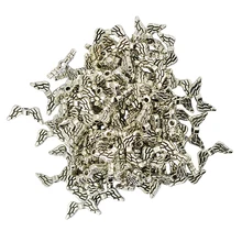 100 штук сплав в форме крыльев Ангела Подвески для изготовления ювелирных изделий