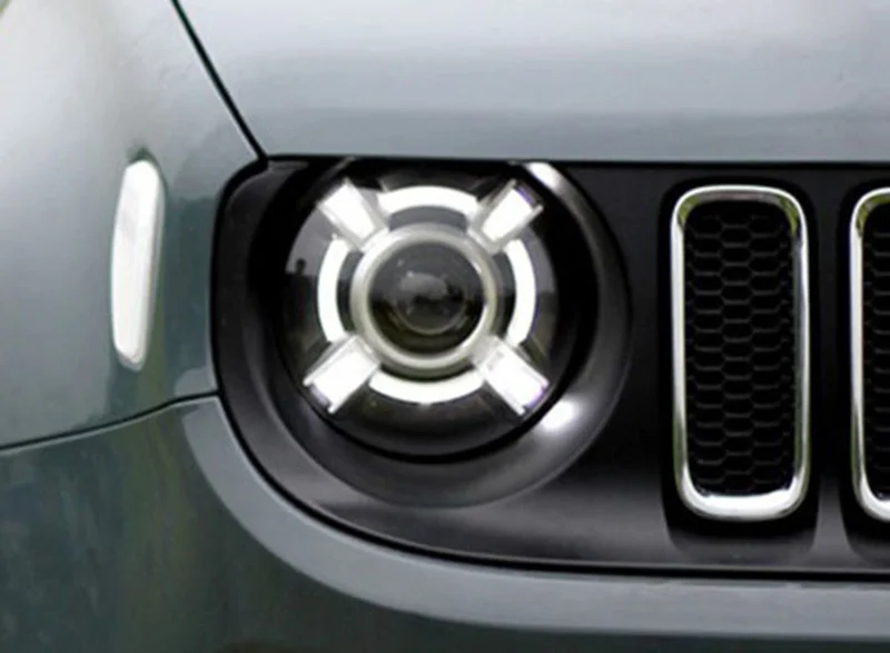 For 2015-2017 Jeep Renegade HID LED Headlight with DRL and Bi-xenon Projector led healight 