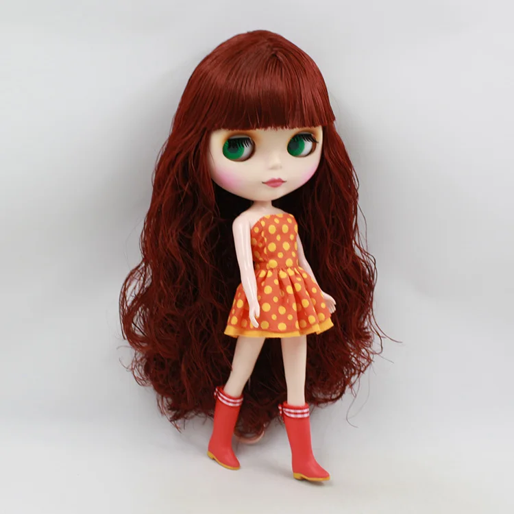 

Blyth Nude Doll For Series No.BL0362 Wine red Hair Suitable For DIY Change Toy For Girls