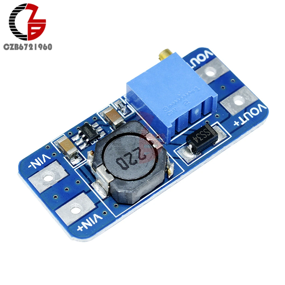 

5Pcs MT3608 DC-DC Step Up Power Supply Module Booster Step-up Voltage Power Converter Board DIY 5V 12V 24V for Arduino