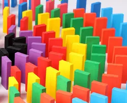 120 шт./компл. красочного радужного дерева домино игровой Блок Комплект для раннего образования домино детские развивающие игрушки