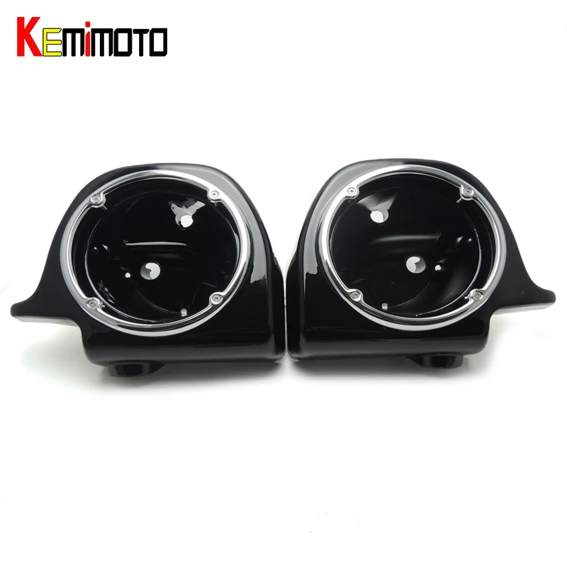 

Moto Vented Lower Fairing 6.5" Speaker Boxes Pods for Harley Touring Electra FLTR Brand New 1993-2013