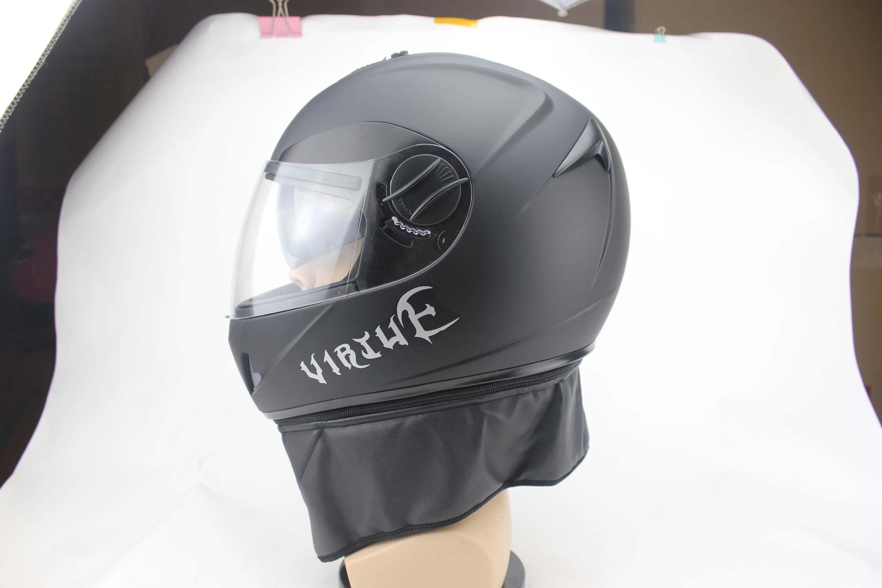 VIRTUE motorcycle helmet electric car helmet imitation carbon fiber